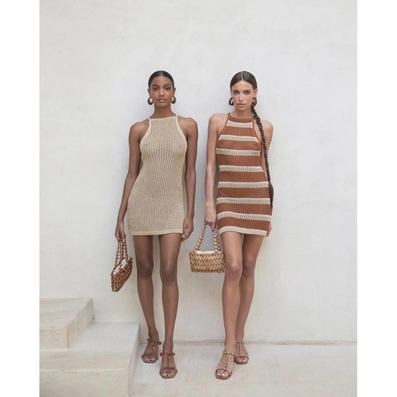 NEW Cult Gaia Yara Crochet Dress Sz M Off White - Picture 10 of 15